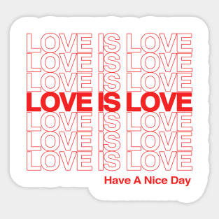 LOVE IS LOVE Sticker